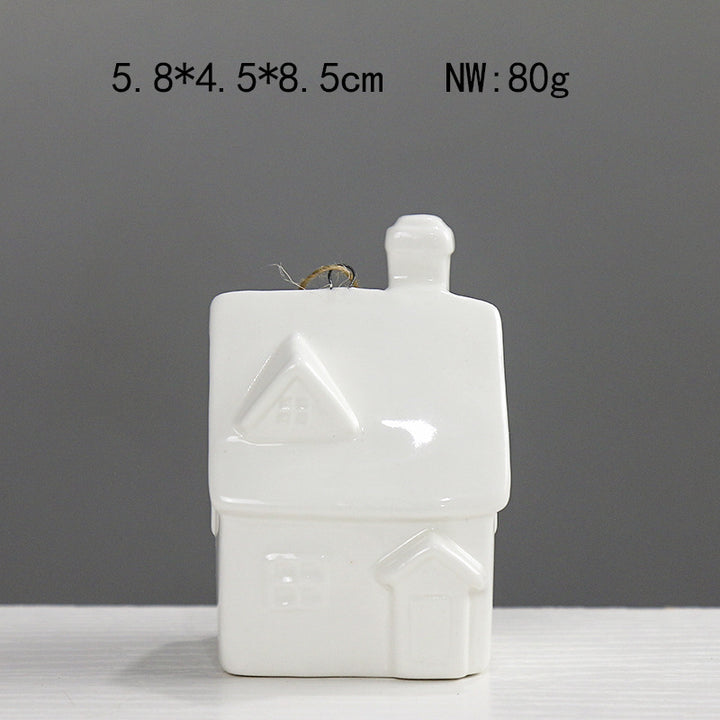 Decorative Ceramic House Figurine Stornfeild