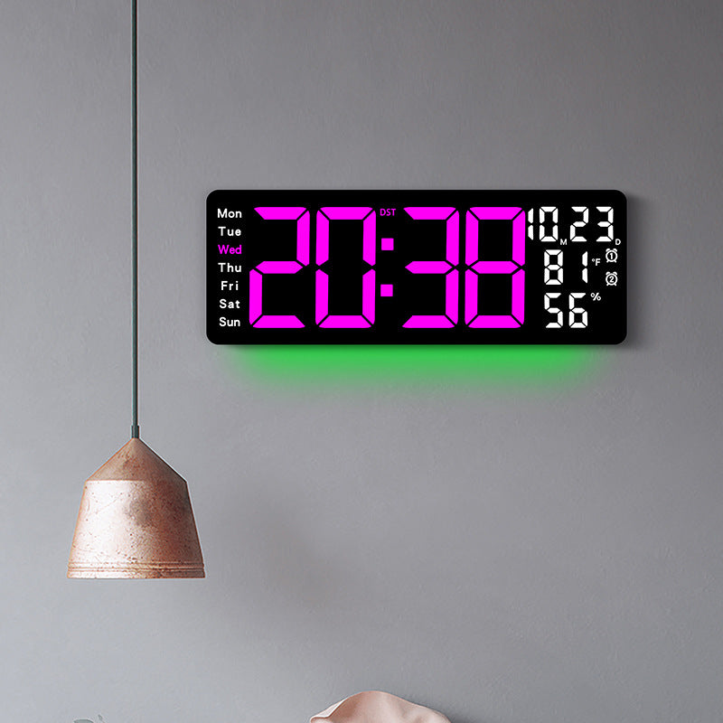 Digital Multi-Function Alarm Clock with Color LED Display Stornfield