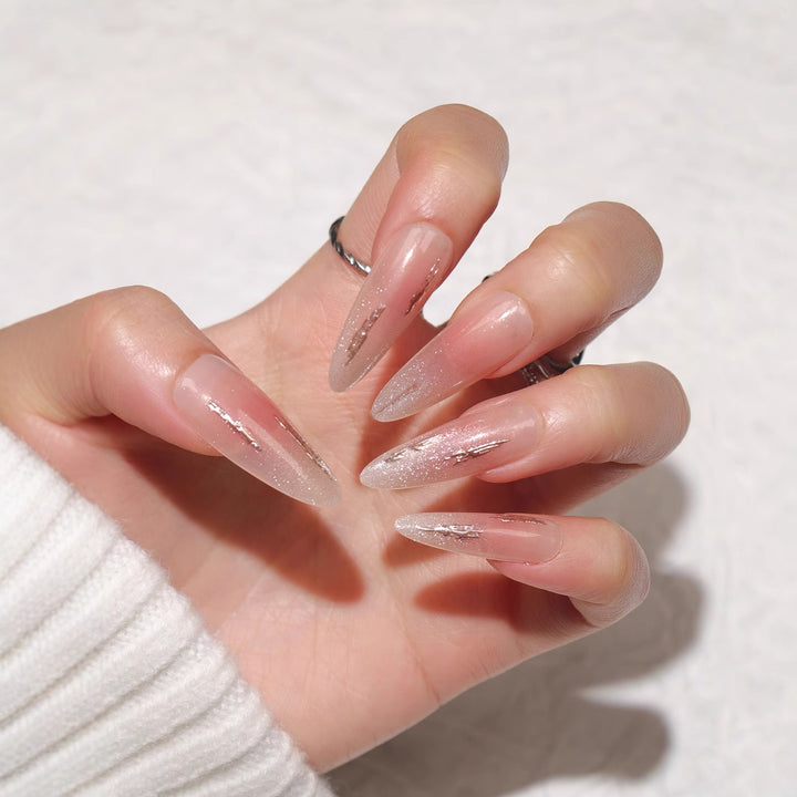 Elegant Stiletto Press-On Nails with Glitter Accents Stornfield 1789085706