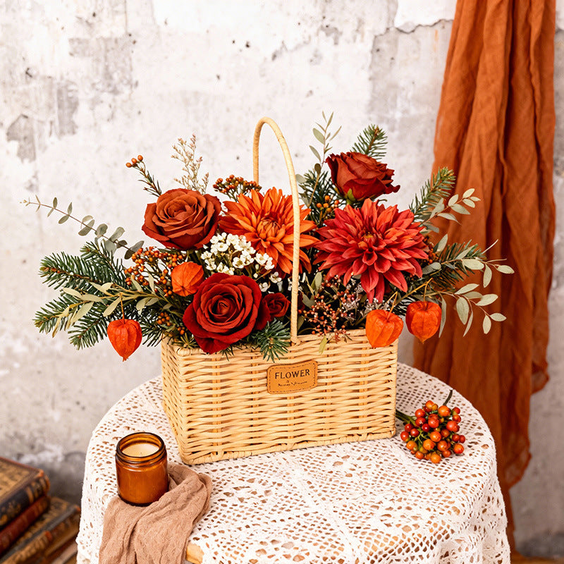 Decorative Wicker Storage Basket Stornfield