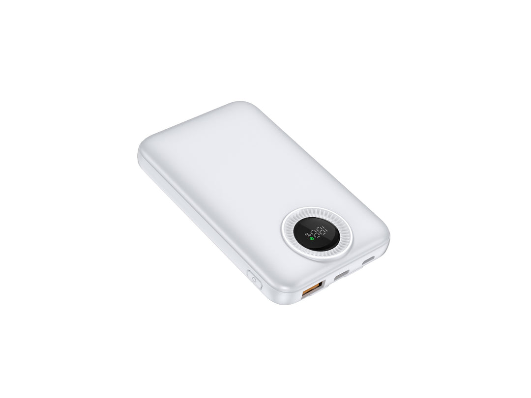 Portable high-performance power bank with inductive charging technology and digital display Stornfield
