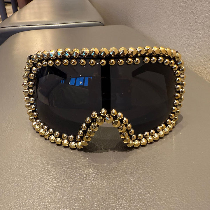 Ladies fashionable ski goggles with glamorous rhinestone embellishment Stornfield