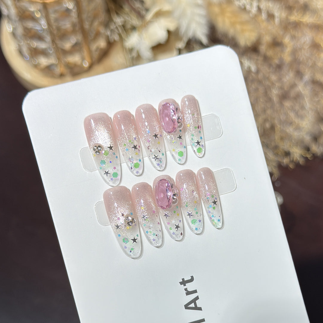 Decorative Press-On Nail Art Set Stornfield