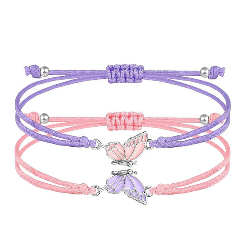 Butterfly Charm Necklace and Bracelet Set Stornfield