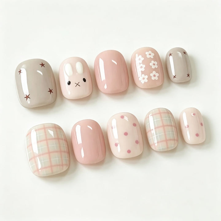 Creative Themed Press-On Nail Art Set Stornfield