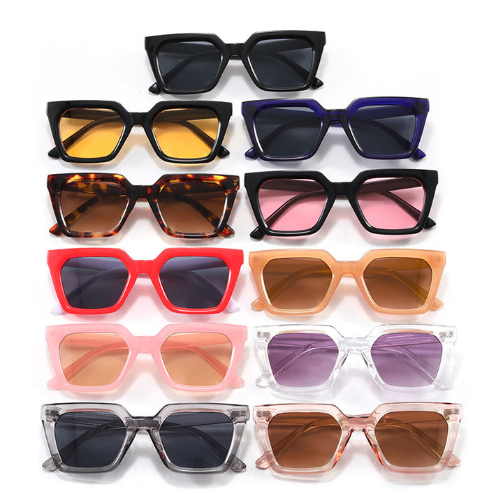 Women's modern designer sunglasses with transparent frame Stornfield