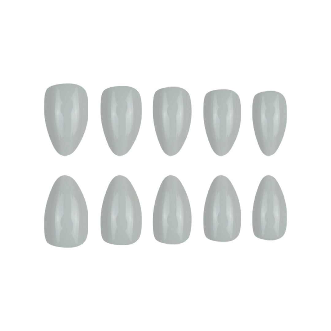 Elegant Glossy Almond-Shaped Press-On Nails Stornfield