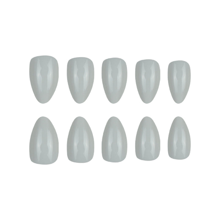 Elegant Glossy Almond-Shaped Press-On Nails Stornfield