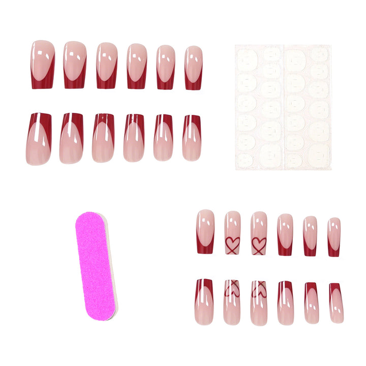 Artistic Decorative Press-On Nail Set Stornfield