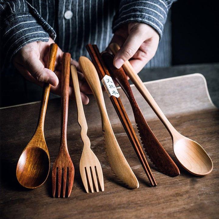 Japanese Plain Style Wooden Utensil Sets | Stornfield