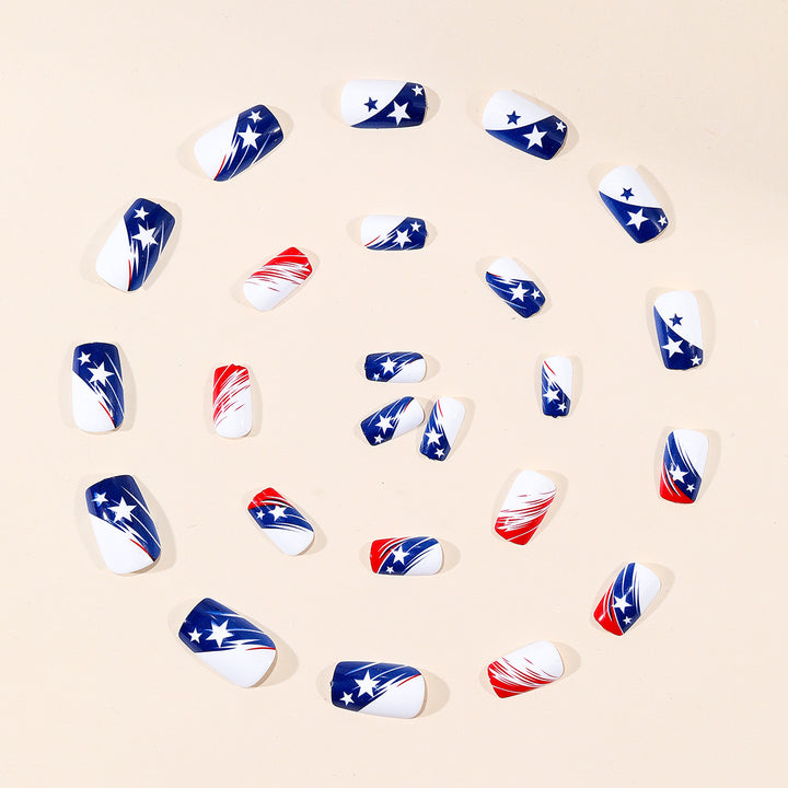 Patriotic Nail Art Design Stornfield