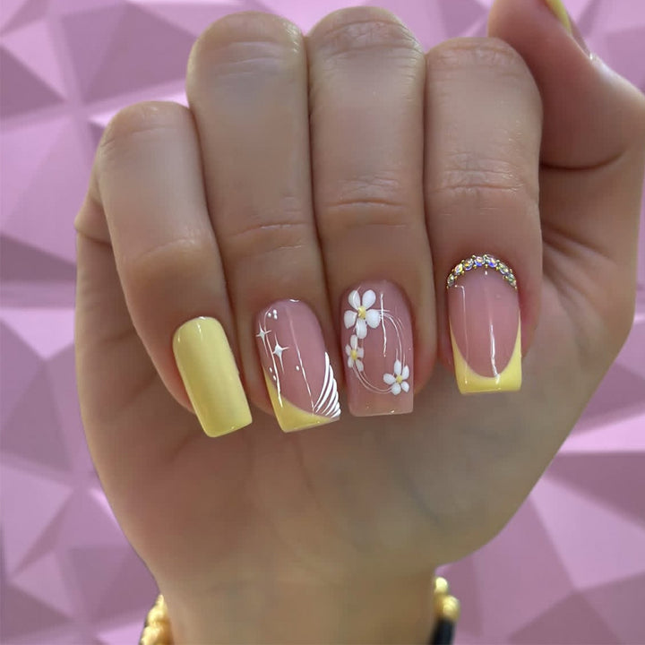 Artistic Floral Gel Nail Art Set Stornfield