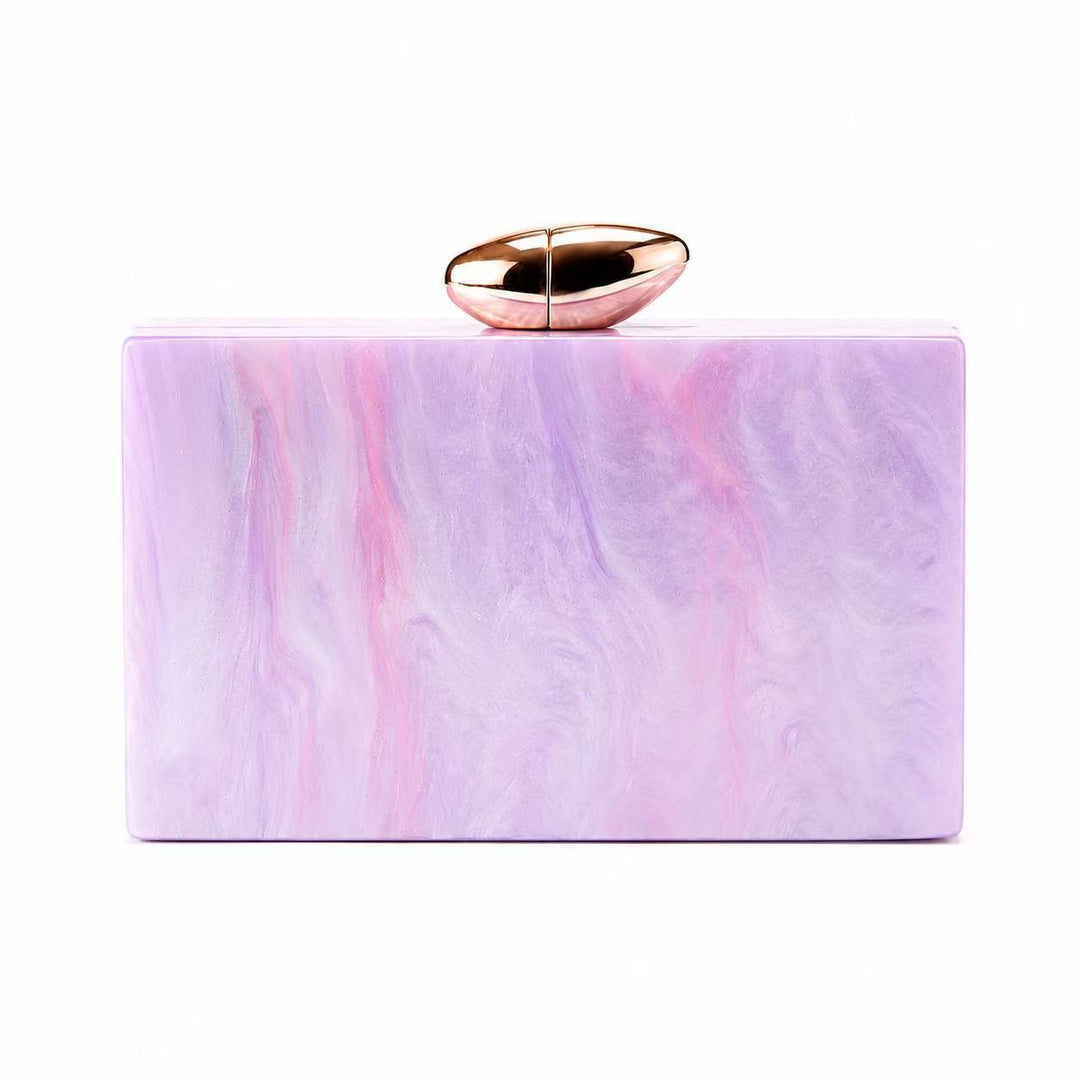 Artistic Acrylic Box Clutch