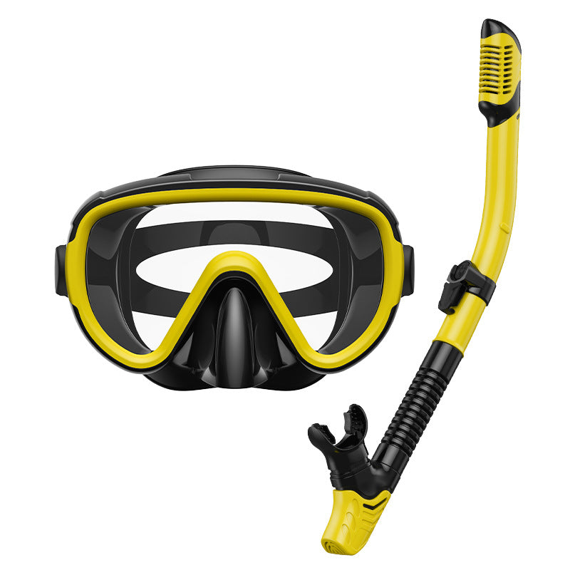 Premium dive mask with anti-fog function and flexible breathing tube Stornfield