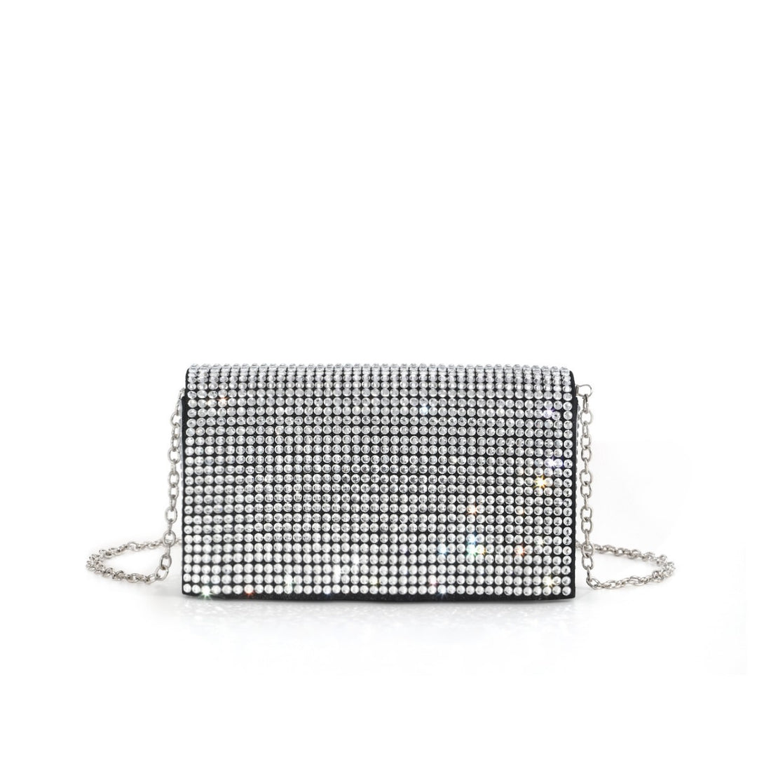 Glamorous Crystal-Embellished Evening Clutch