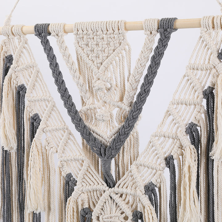 Macrame Wall Hanging with Fringes Stornfield