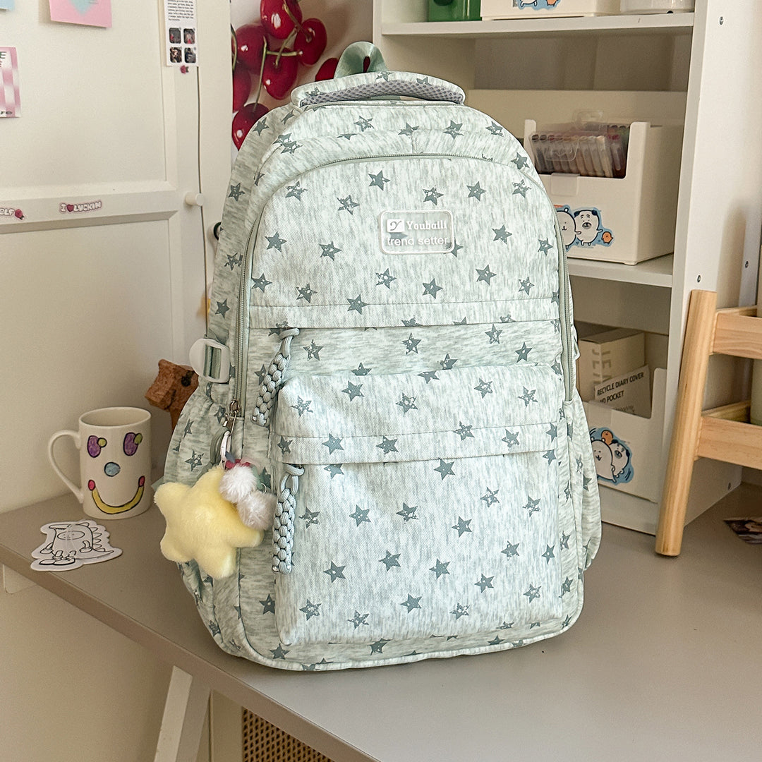 Star-Patterned Stylish Backpack Stornfield