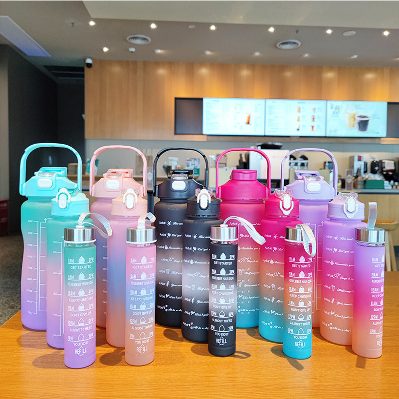 Women's ergonomic water bottle with motivational markings Stornfield