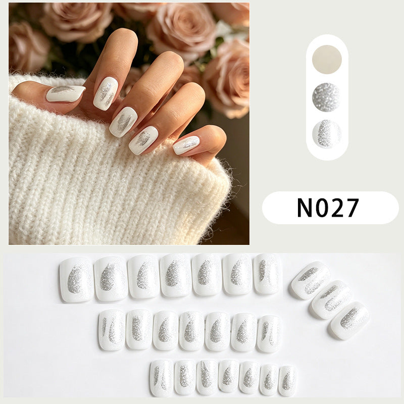 Geometric Pattern Press-On Nail Set
