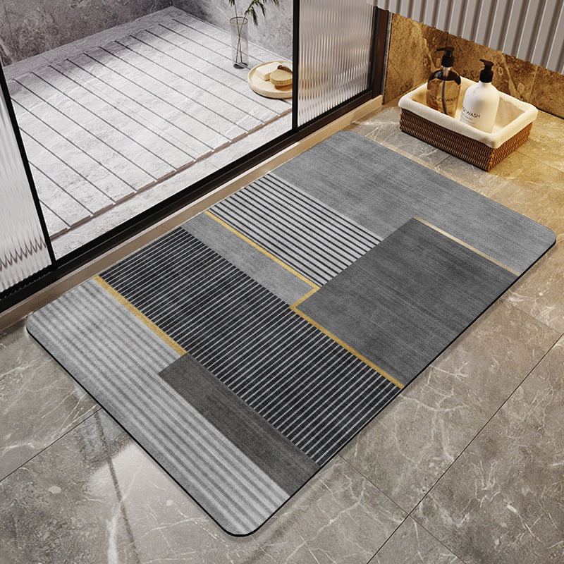 Geometric Patterned Bath Mat
