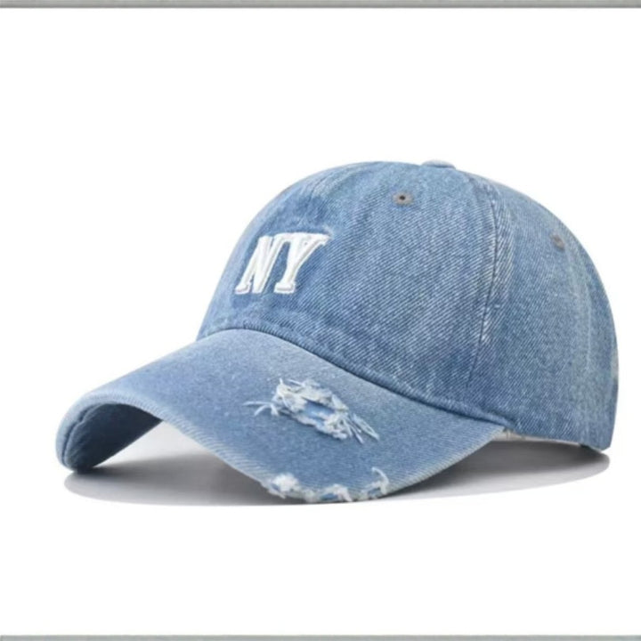 Women's Distressed Denim Baseball Cap Stornfield 1784188163