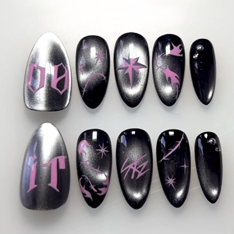 Creative nail art set with mystical designs Stornfield