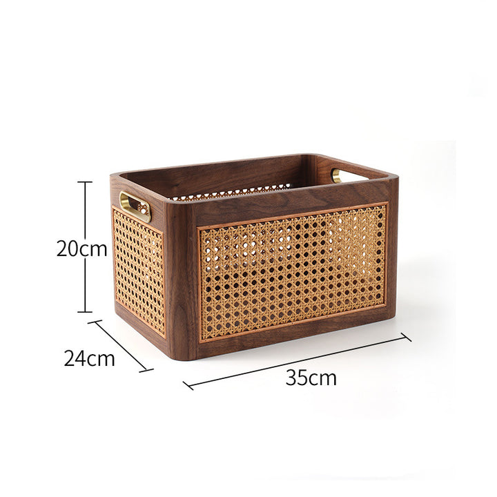 Artisan Handwoven Storage Crate Stornfield