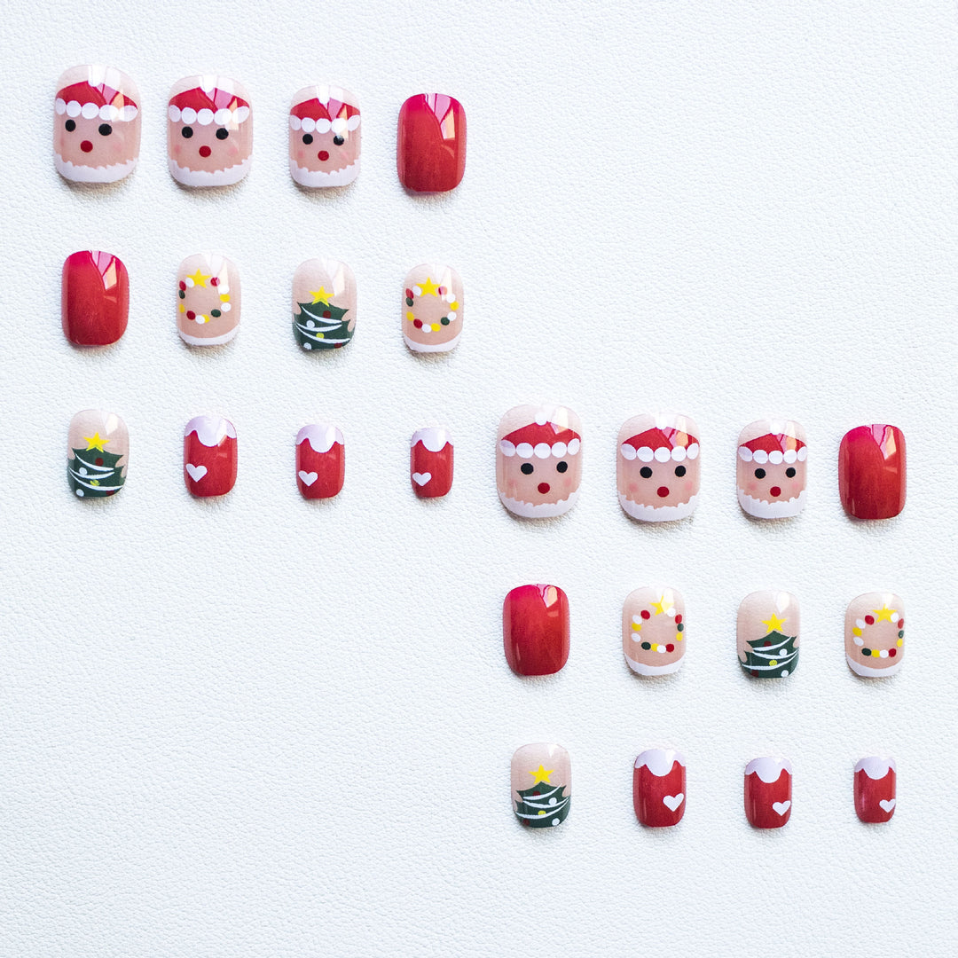Festive Holiday-Themed Nail Art Set