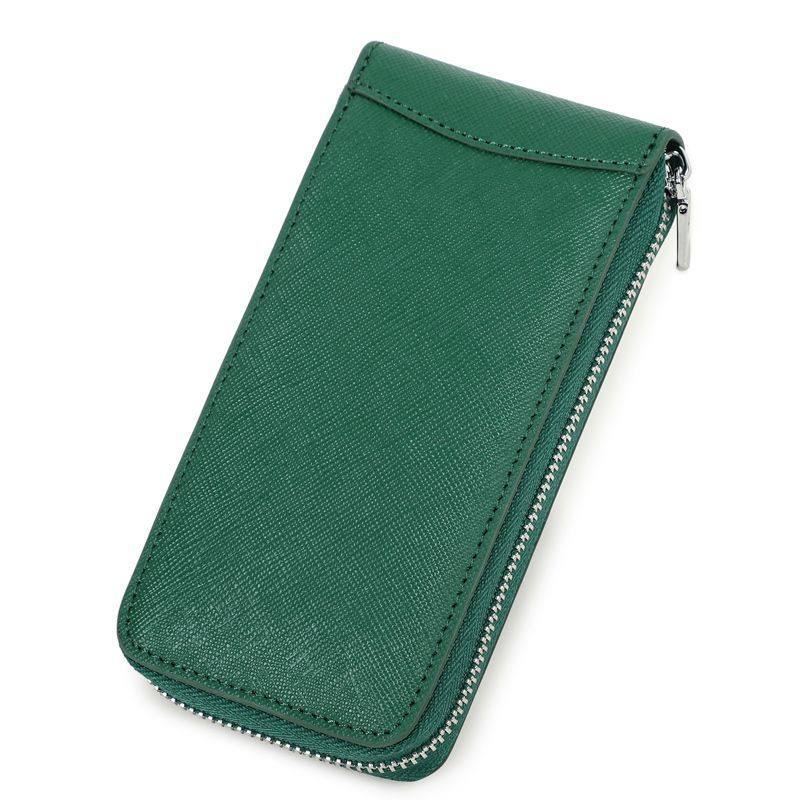 Zippered Leather Phone Pouch Stornfield