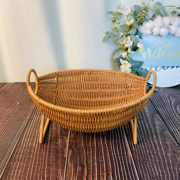 Unisex Designer Storage Basket with Elegant Handles Stornfield