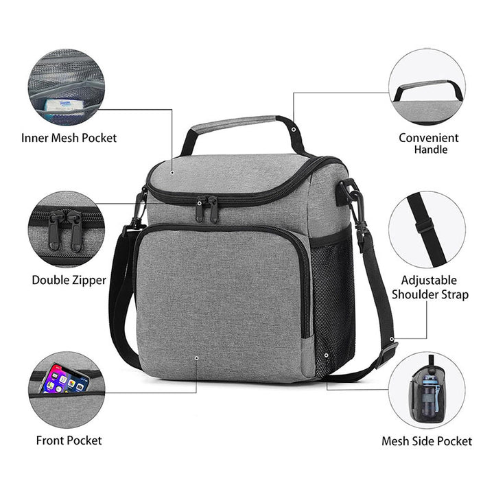 Women's insulated lunch box with multifunctional compartments Stornfield