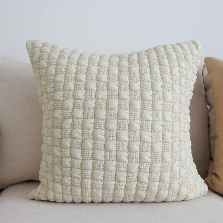 Textured Woven Accent Pillow for Home Decor