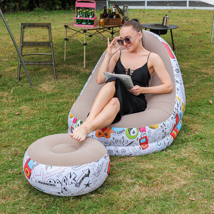 Women's Inflatable Comfort Sofa with Ergonomic Backrest Stornfield