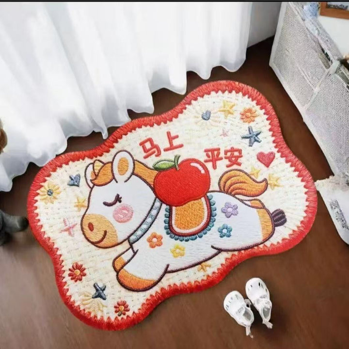 Artistic Floral Area Rug for Indoor Home Decor