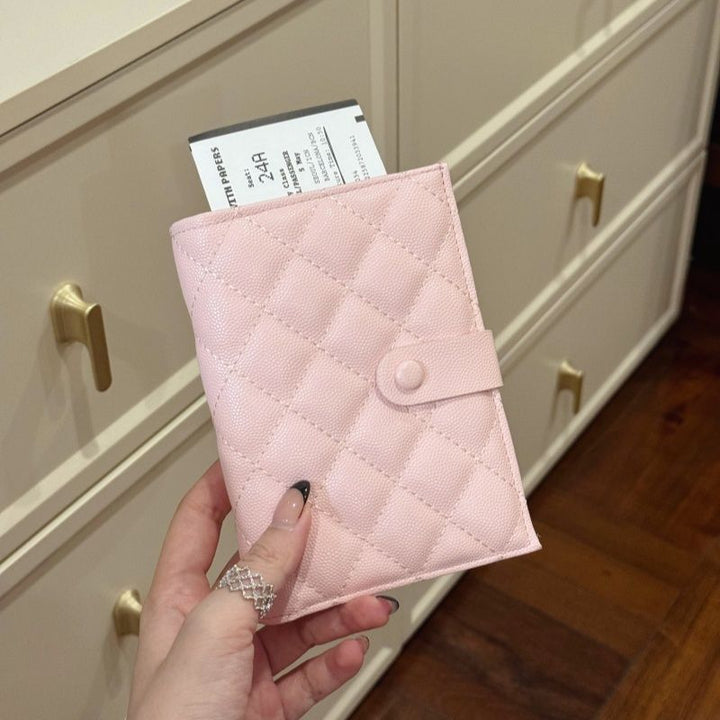 Quilted Leather Travel Document Organizer Stornfield