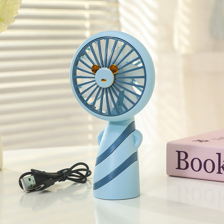 Women's Portable Mini Handheld Fan with USB Charging Function and Ergonomic Design Stornfield