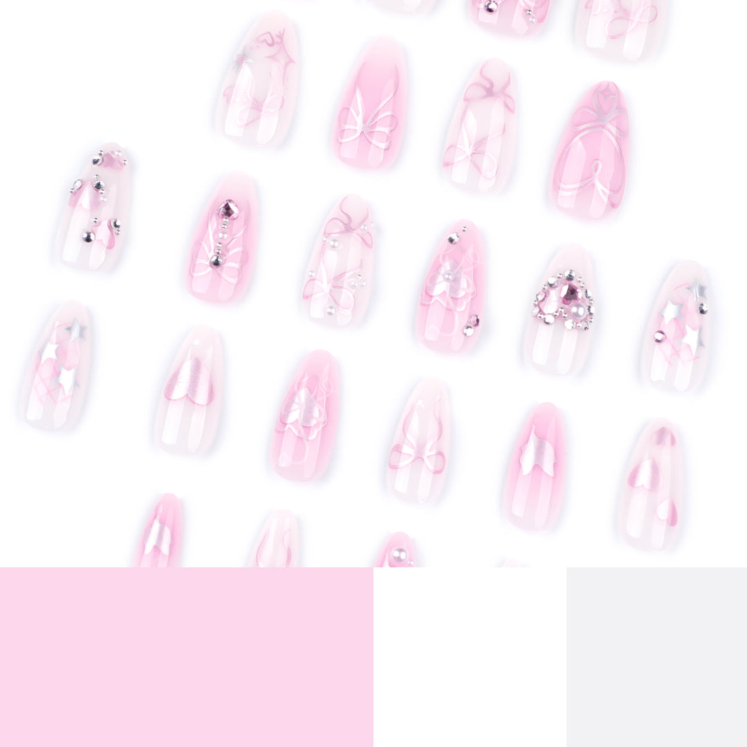 Artificial nail art with delicate jewelry design Stornfield