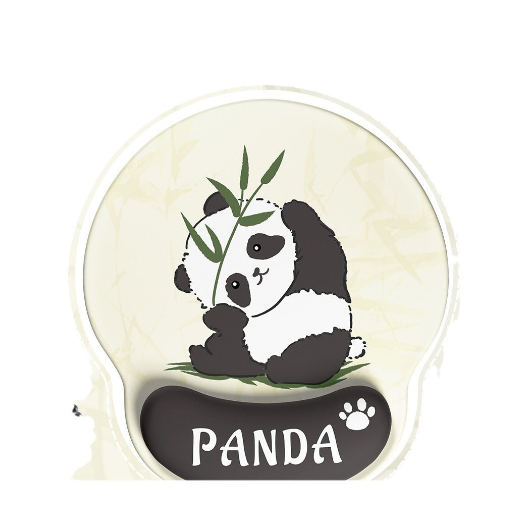 Artistic Panda-Themed Mouse Pad