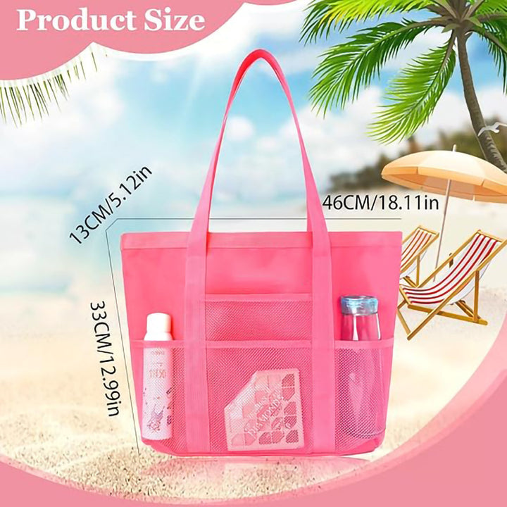 Multifunctional shopping bag with practical outer pockets Stornfield