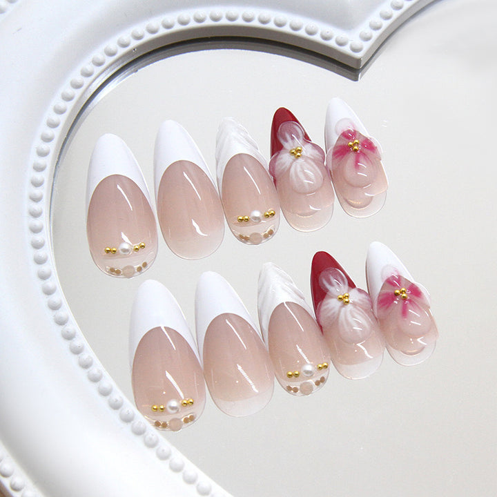 Floral Fantasy Press-On Nail Art Stornfield