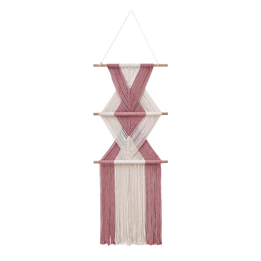 Macramé Wall Decor with Geometric Pattern Stornfield