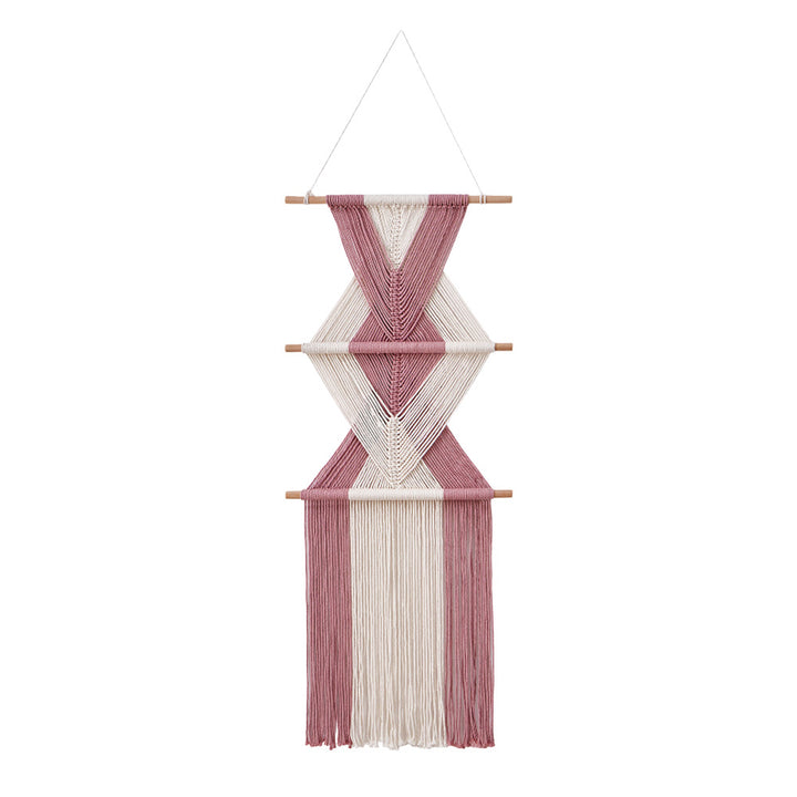 Macramé Wall Decor with Geometric Pattern Stornfield