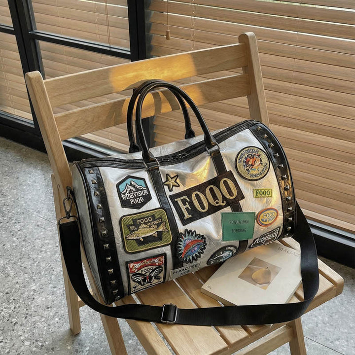 Stylish Patchwork Travel Duffel Bag Stornfield