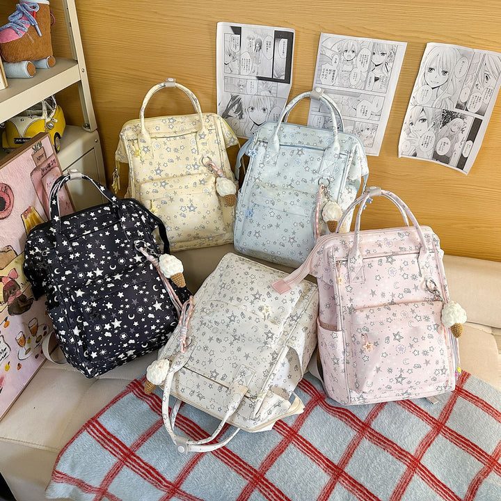 Stylish Star-Patterned Backpack Stornfield