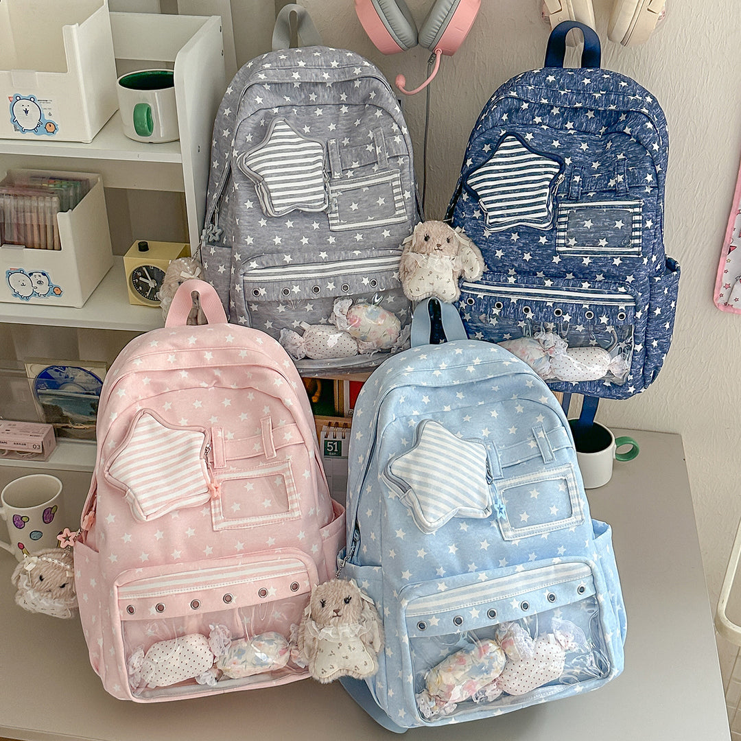 Fun Star-Embellished Casual Backpack Stornfield 1791204793