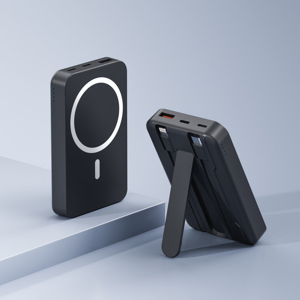 Powerbank with integrated stand function and wireless charging option Stornfield