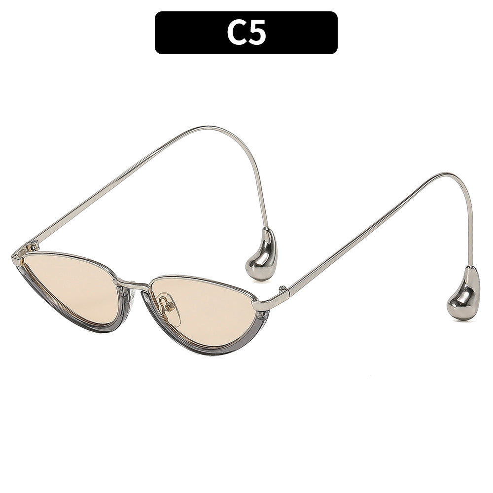 Sculptural Retro-Inspired Cat-Eye Sunglasses