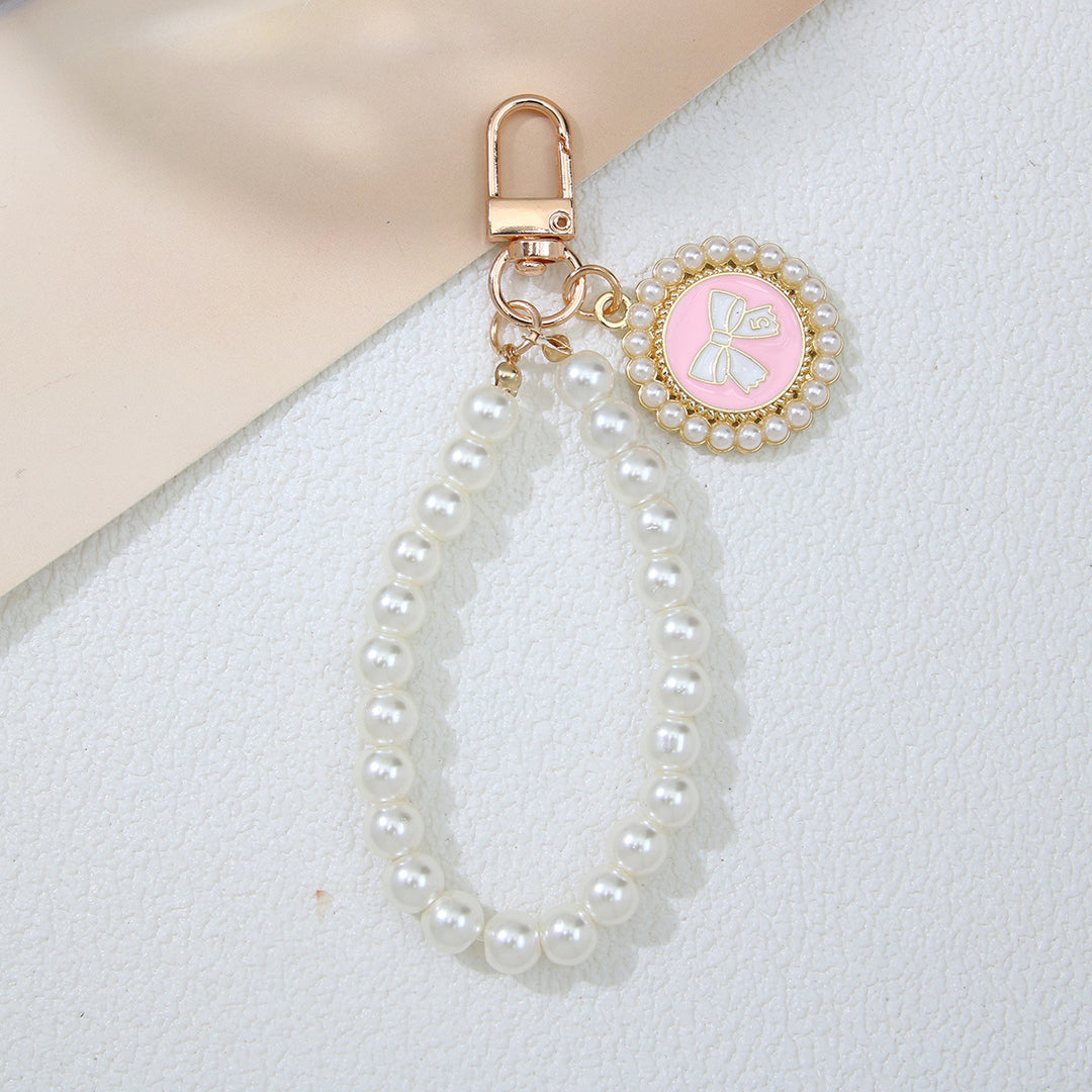 Elegant Pearl Beaded Keychain Stornfield