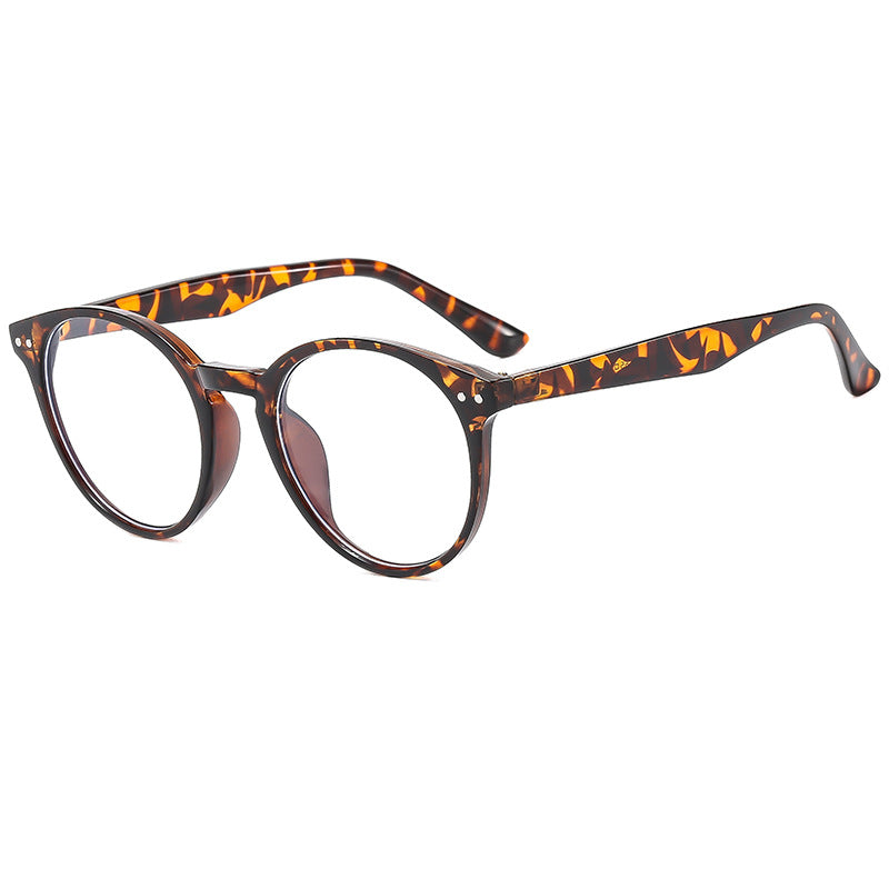 Women's fashionable round sunglasses with transparent frame and UV protection Stornfield