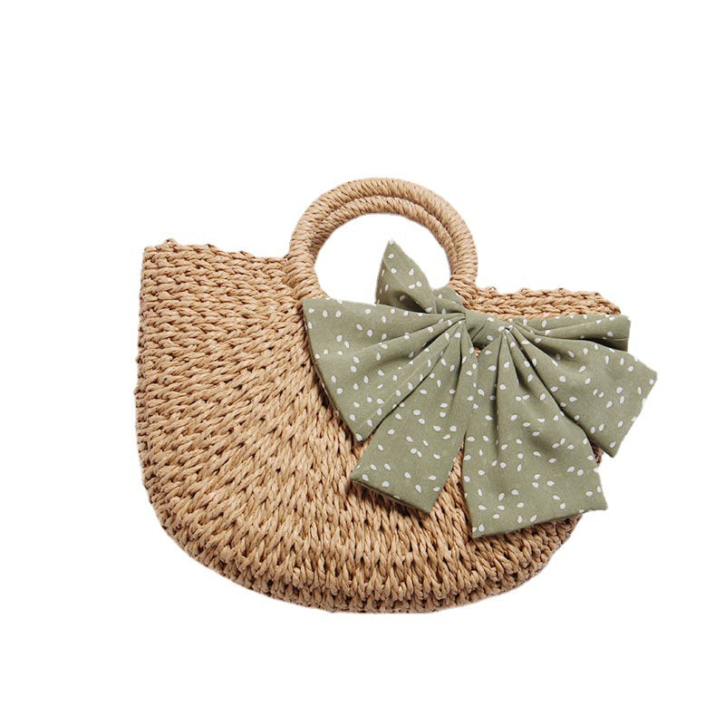 Basket bag with decorative bow details Stornfield